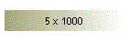 5 x 1000