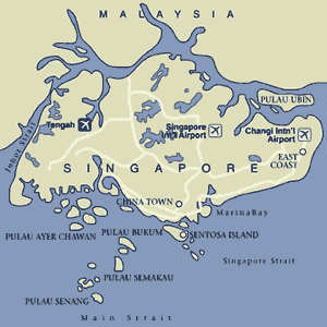 Singapore - mappa