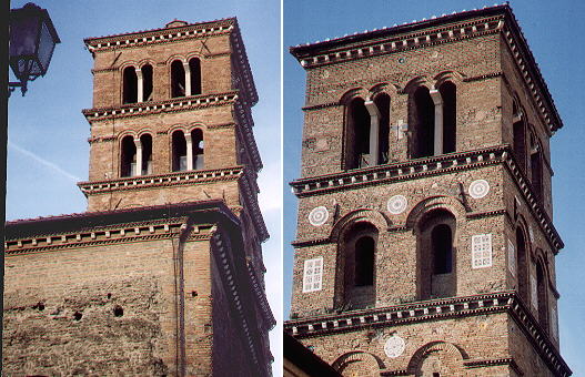 Bell towers of S. Pietro and of S. Maria della Rotonda
