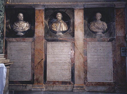 Monuments to Muzio, Roberto and Lello Frangipane by Alessandro Algardi (1638 ca.)