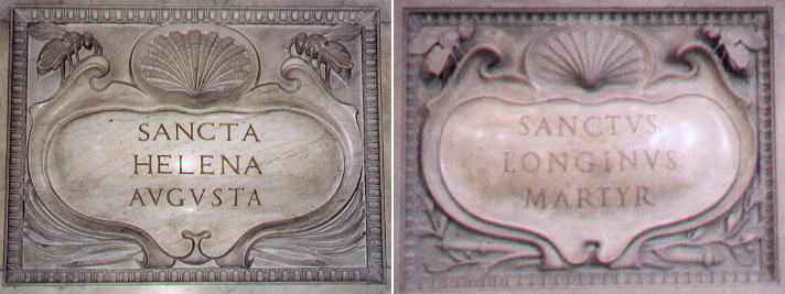Inscriptions of St. Helena and of St. Longinus