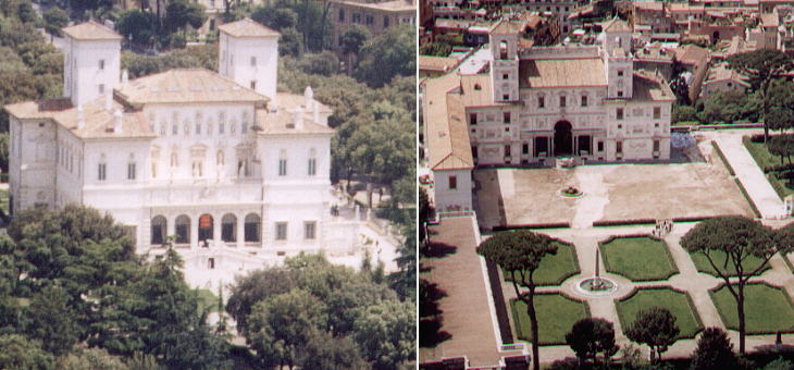 Villa Borghese and Villa Medici