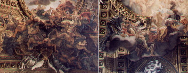 Details of the painting by il Baciccio