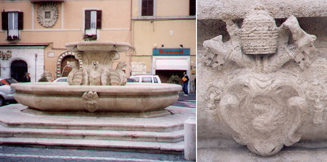 Fountain with the dragons of Gregorius XIII