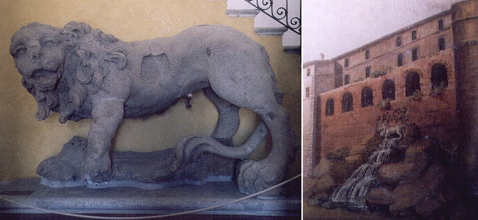 Lion designed by Gian Lorenzo Bernini for the lost Palazzo Altieri of Monterano