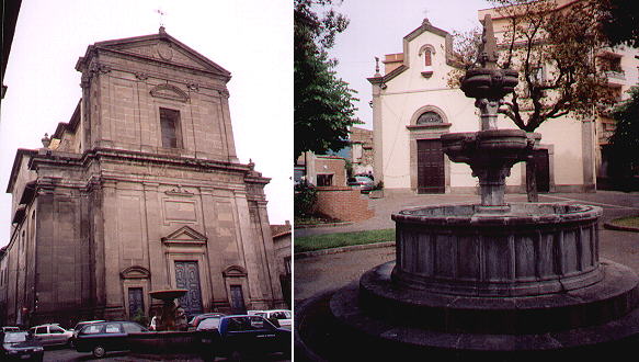 Cathedral; fountain before SS. Filippo e Giacomo