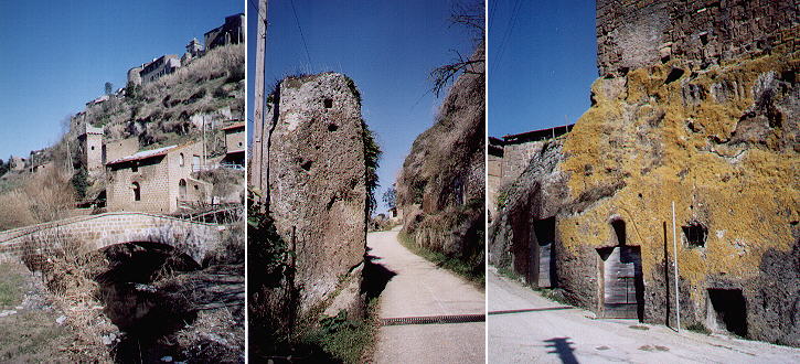 Old medieval bridge on the River Biedano; en route to Blera