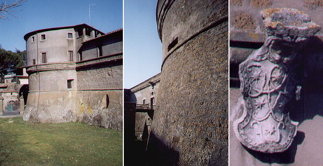 Fortress of Vejano and coat of arms of the Altieri