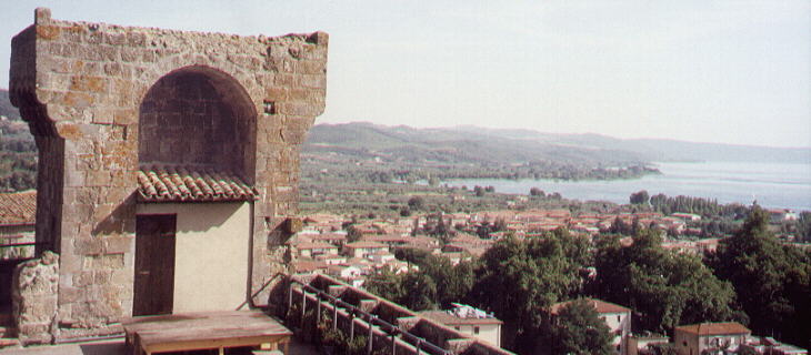View of the lake from the castle