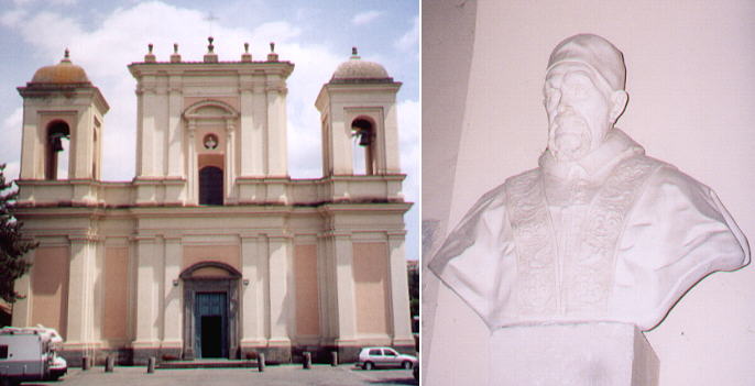 Cattedrale del S. Sepolcro and bust of Innocentius X by Alessandro Algardi
