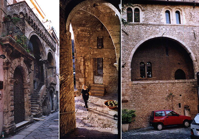 Casa Gigli, a medieval passage and the so called Palazzo di Bonifacio VIII
