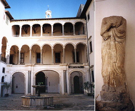 The courtyard of Palazzo Colonna