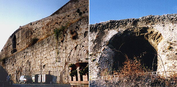 Colossal walls and Roman additions