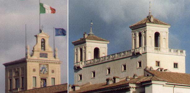 Loggias of Palazzo del Quirinale and of Villa Medici