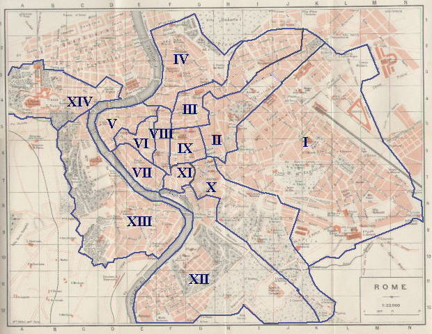 Map of the districts