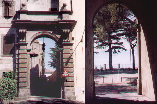 Gate leading to the lake