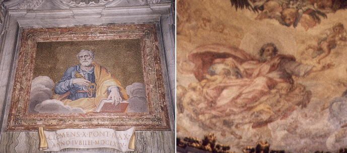 Mosaics after Ciro Ferri and after Carlo Maratta