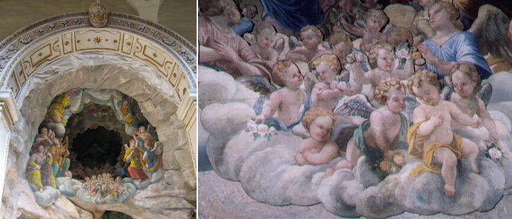 Painted panel in S. Maria in Aracoeli