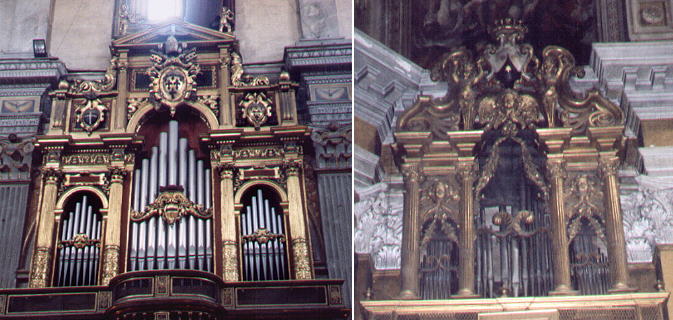 Organs in S. Spirito in Sassia and in S. Maria in Traspontina