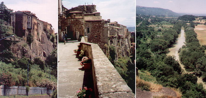 Views of Orte and of the Tiber