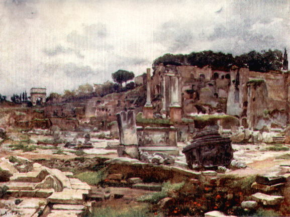 Alberto Pisa - Roman Forum - View towards the Arch of Titus