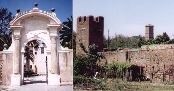 XVIIIth century gate and a section of the walls
