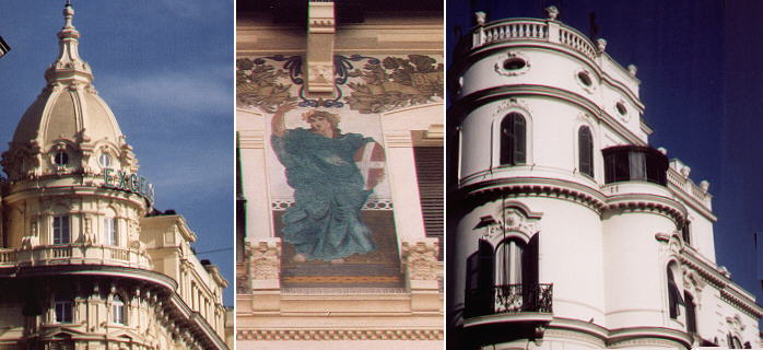 Details of Liberty buildings in the area of the former Villa Ludovisi