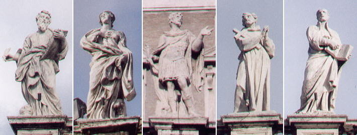 Saints of the colonnade