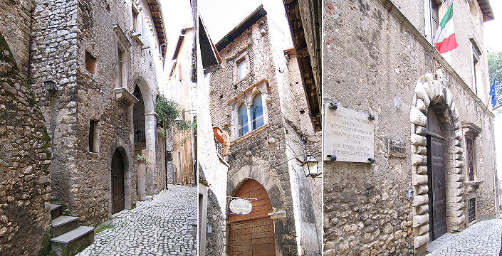 Medieval street; the synagogue; Renaissance palace