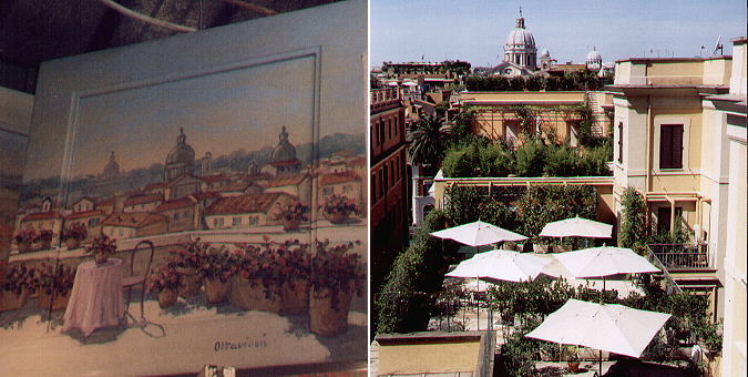 The terrace most Romans dream of and private terraces near Piazza di Spagna