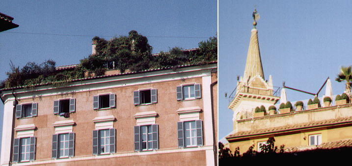 Private terraces near S. Salvatore in Lauro and S. Maria dell'Anima
