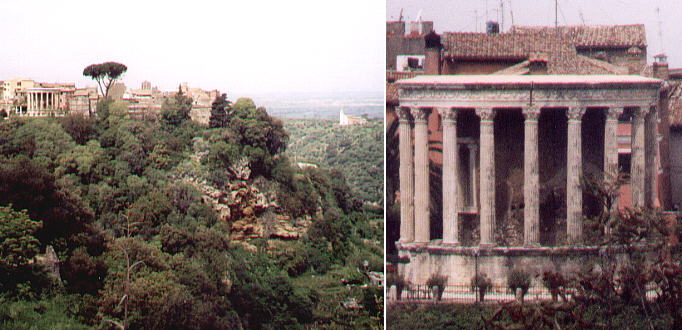 The rock of Tivoli and Tempio della Sibilla