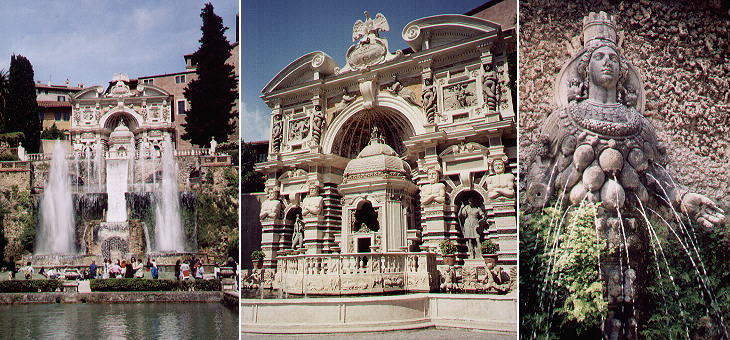 Fontana dell'Organo and statue of the Ephesian Diana