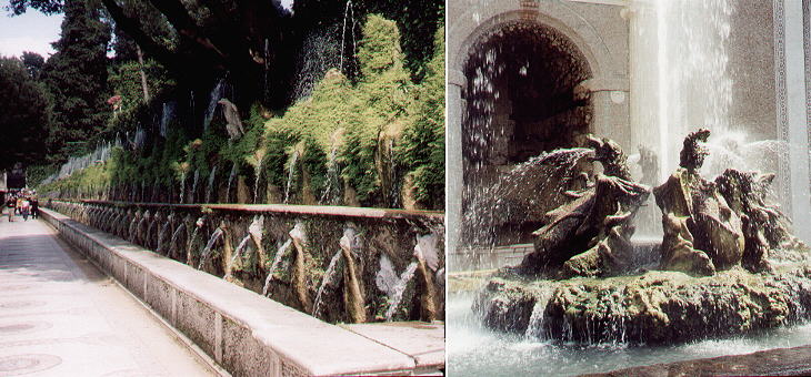 Fontana delle Cento Cannelle and Fontana dei Draghi