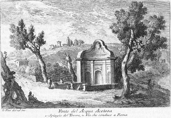 The fountain of Acqua Acetosa