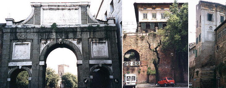 The walls between Porta Chiusa and Porta S. Lorenzo