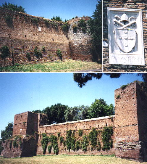 The walls between Porta Latina and Porta S. Sebastiano