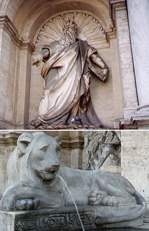 Detail of the lion