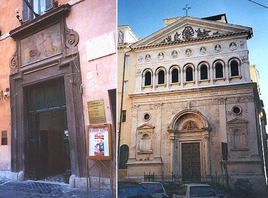 The church and the house of S. Caterina