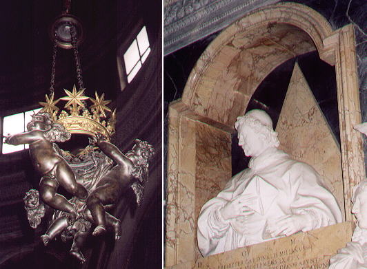 Lamp and Tomb of Cardinal Millini