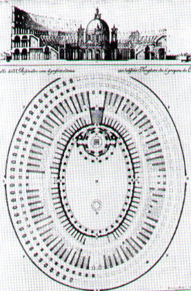 Plan of the church designed by Carlo Fontana