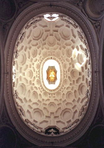 S. Carlo alle Quattro Fontane - Ceiling by Francesco Borromini