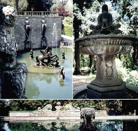 Fountains in the park