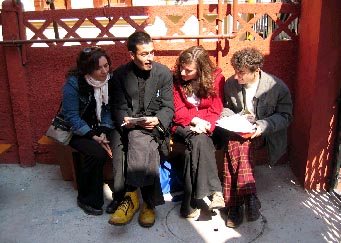 Miloud insieme ad alcuni di noi