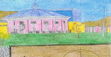 un disegno del centro sportivo di Paganica