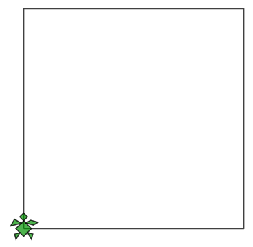 Turtle graphics quadrato