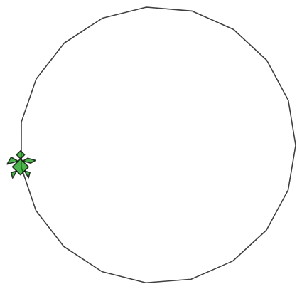 Turtle graphics 19-agono