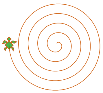 Turtle spirale di Archimede