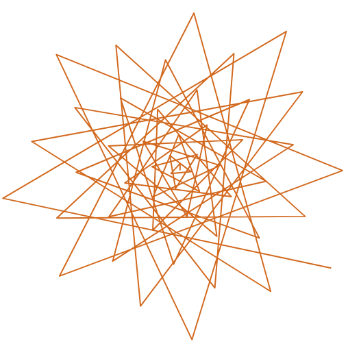 Spirale poligonale con angolo aureo