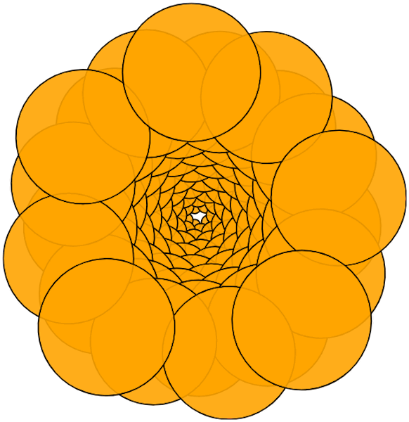 Spirali turtle graphics pigna